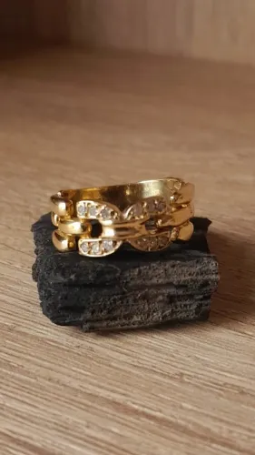 ANEL SOVEREIGN LINK 3,89g OURO 18k ARO 15