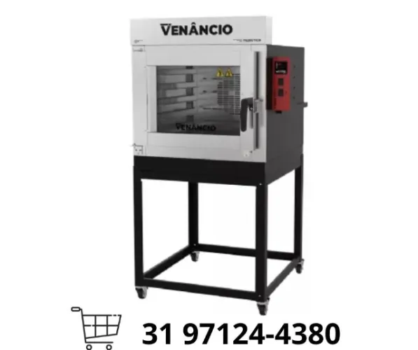 Forno Turbo 5 Esteiras a Gás Venâncio