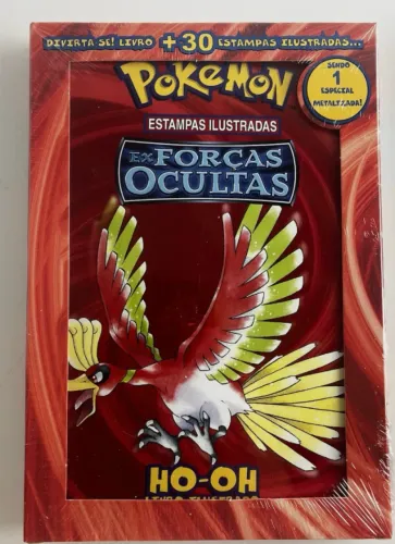 Revista rara Estampas Ilustradas pokemon com deck 30 cartas LACRADA NOVA RARA