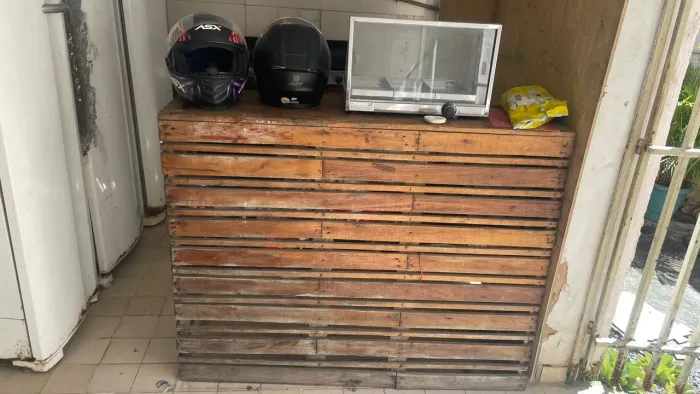 Balcão em palete + Estufa térmica 