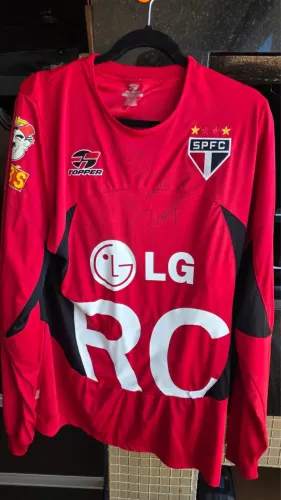 Camisa de goleiro São Paulo FC (Topper) mundial de 2005 OFICIAL DE JOGO do Rogério CENI