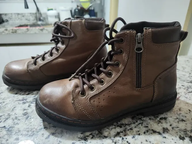 Bota Infantil Masculina - Couro Tam 36