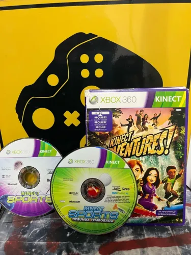Lote 3 Jogos Kinect Xbox 360 Originais