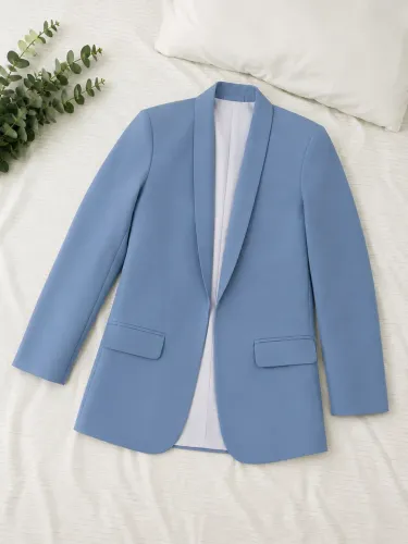 blazer feminino azul