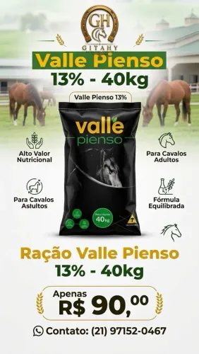Ração de equinos valle pienso 13%