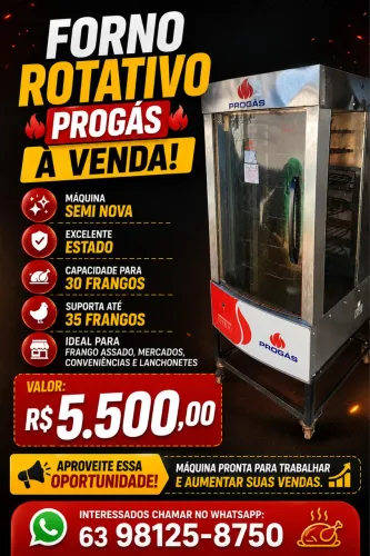 Máquina assar frango 
