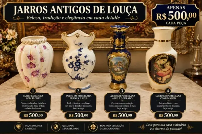Coleção raras antiguidades