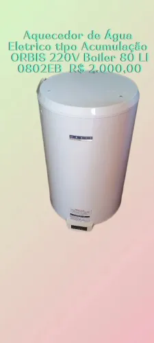 Aquecedor de Água elétrico tipo acumulação Orbis 0802EB