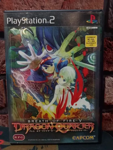 JOGO BREATH OF FIRE V DRAGON QUARTER JP PS2 ORIGINAL COMPLETO