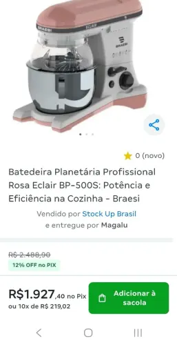 Batedeira Profissional Braesi Eclair Aceito Trocas por Celular