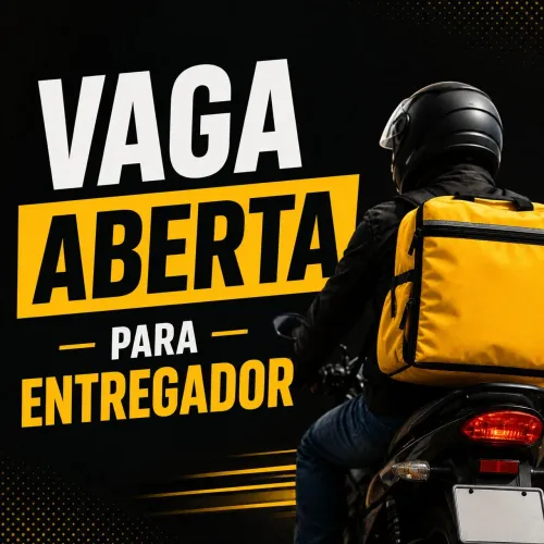 Vaga para entregador bairro coração eucarístico