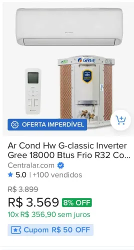 Ar-condicionado (Semi novo)