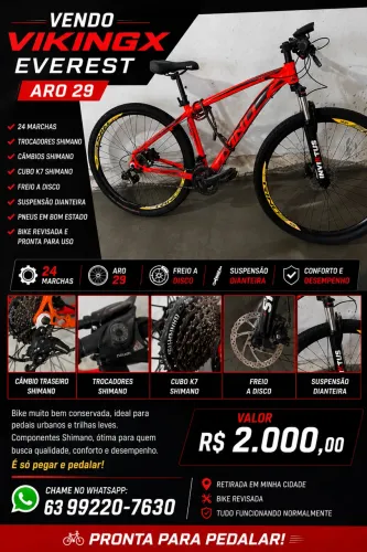 VENDO BIKE VIKINGX EVEREST ARO 29 