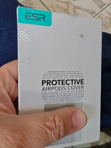 Case protetora para AirPod 4, cor preta novo