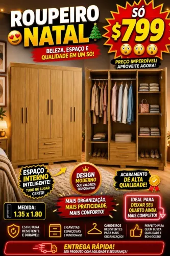 Guarda roupas novos