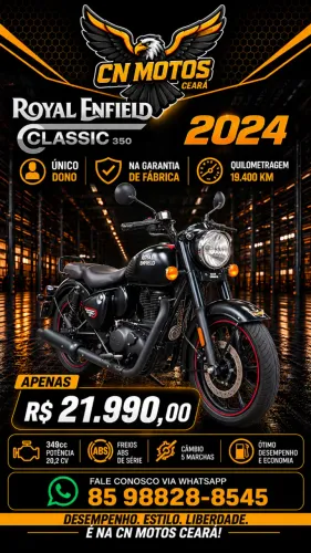 Royal Enfield CLASSIC 350 2024 (EXTRA) NA GARANTIA!