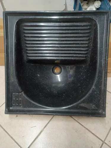 Tanque em mármore sintético preto muito Top. Sua casae lavanderia merece o melhor 
