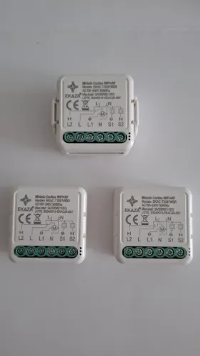 Relé de Cortina Inteligente Wi-Fi+Rf EKAZA