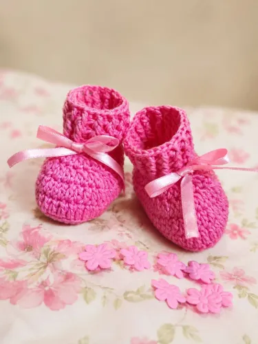 Sapatinho de Crochê para bebê