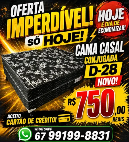 Cama casal conjugada D-28 novo entrego hoje