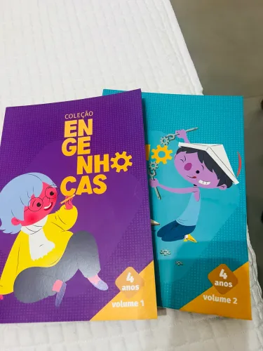 Livros coleção engenhocas volume 1 e 2 e 3 de 4 anos