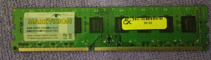 Testada e Aprovada Memória RAM DDR3 1333Mhz 8GB
