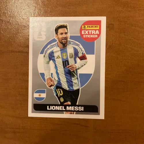 Figurinha Legend Prata - Panini Extra Sticker - Lionel Messi
