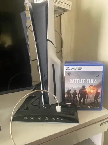 Ps5 slim com leitor + 6 jogos