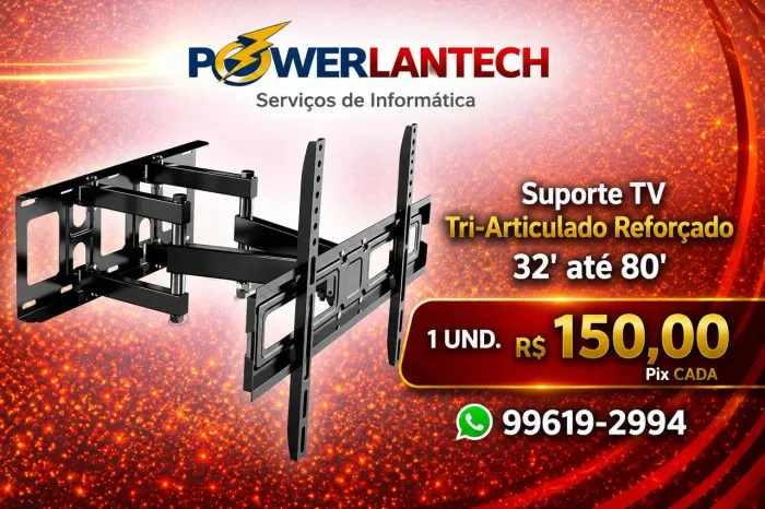 Suporte Tri-Articulado de TV - 32' até 80'