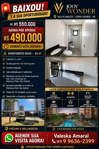 Apto Vila Planalto - 2 quartos, sendo 1 suíte