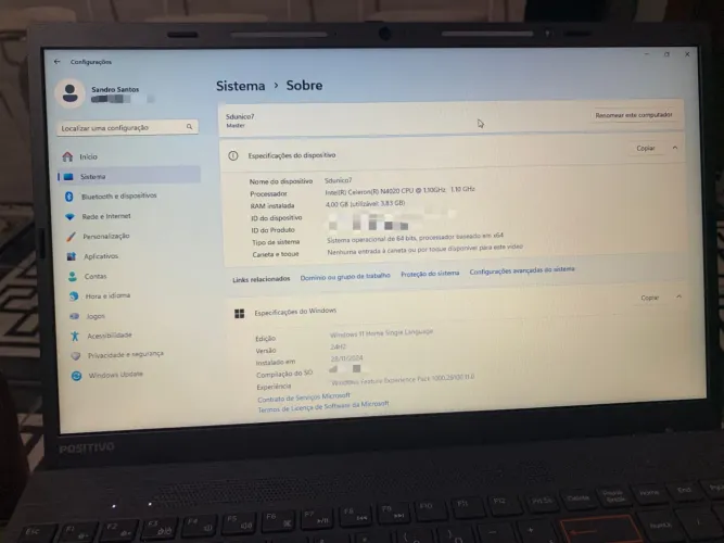 Notebook positivo vision C15