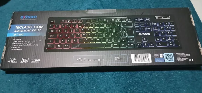 Teclado com Led exbom