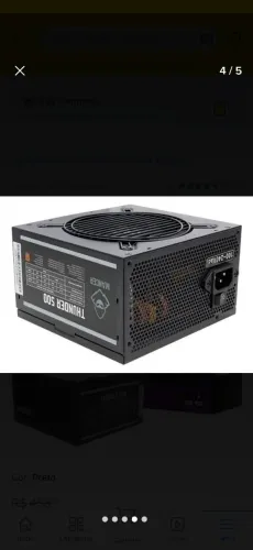 Fonte Mancer Thunder 500w 80 Plus Bronze 