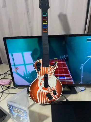 Guitarra ? Ps3 Sem Fio + Jogo