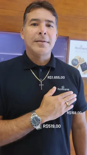 conjunto de joias masculino rommanel