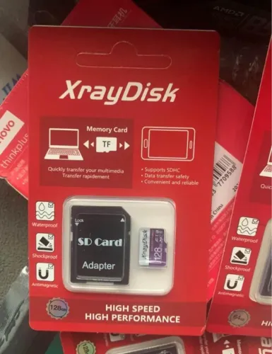 Cartão de Memória Micro SD Xraydisk Original 128GB + Adaptador SD