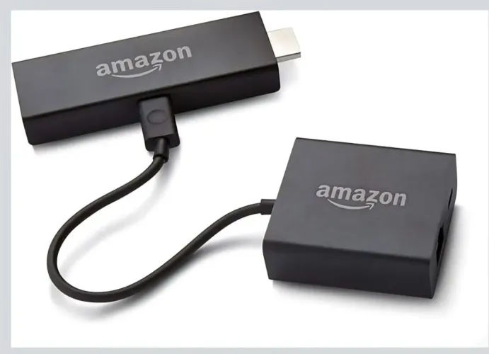 Adaptador Ethernet Micro USB pra Fire estick TV e cabo Y.