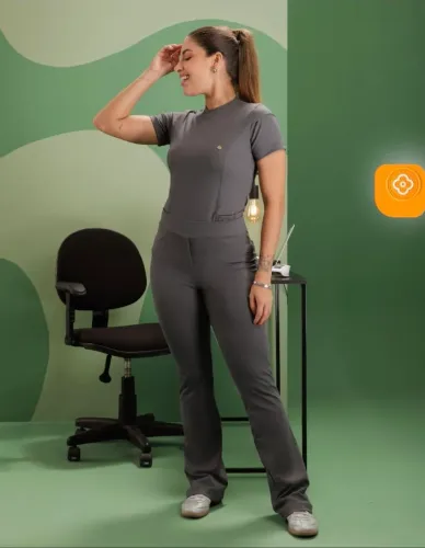 Calça (Scrub) Dra. Charm Cinza (P)