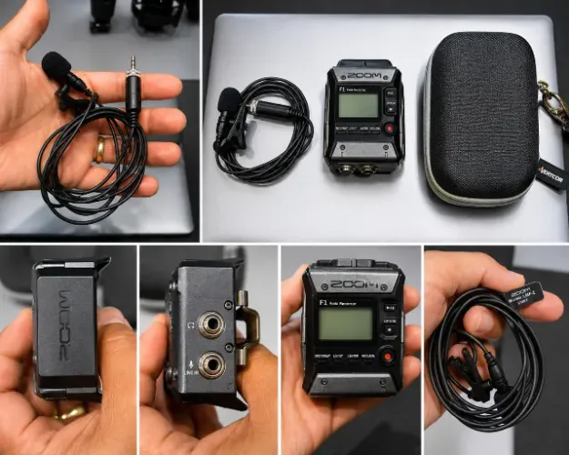 Gravador Zoom F1-LP + Lapela + Case | Excelente Estado