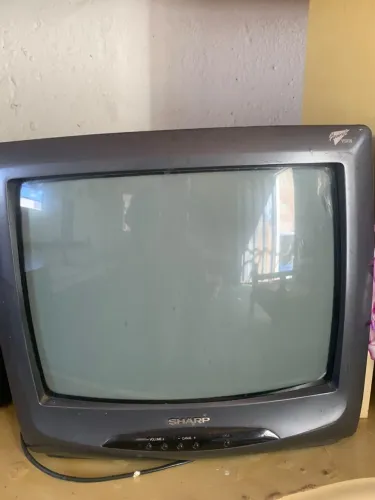 TV SHARP 14  BACANA PARA BANCADA VINTAGE - FUNCIOANDO