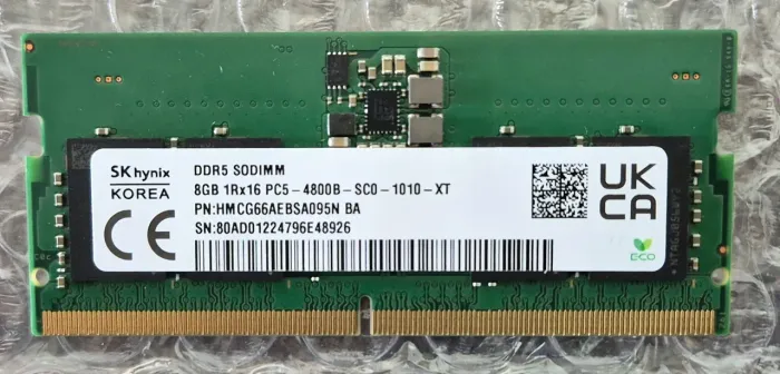 8GB DDR5 4800mhz SKhynix