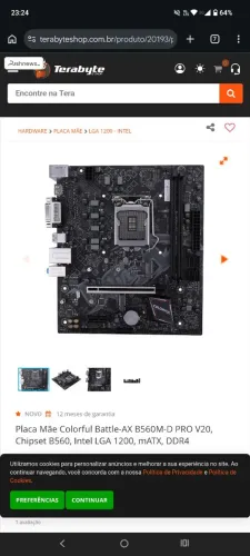 Kit upgrade intel I5 11400F + B560M-D Pro colerfull