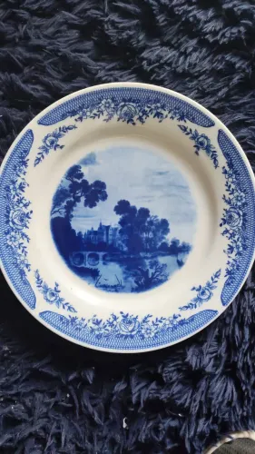 Prato de porcelana Kahla - Aert Van Der Neer