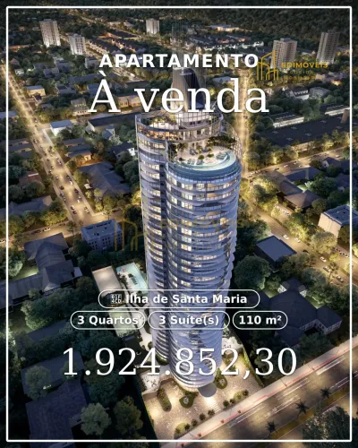Exclusivo UNA Residence: Apartamento com Lazer Completo na Ilha de Santa Maria
