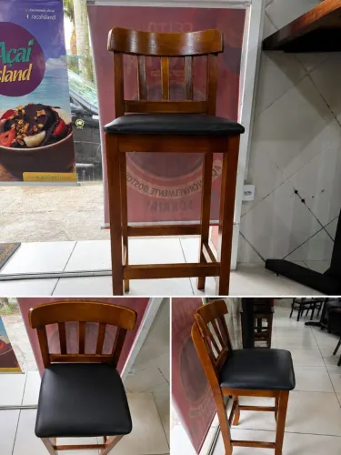Banquetas Madeira Maciça