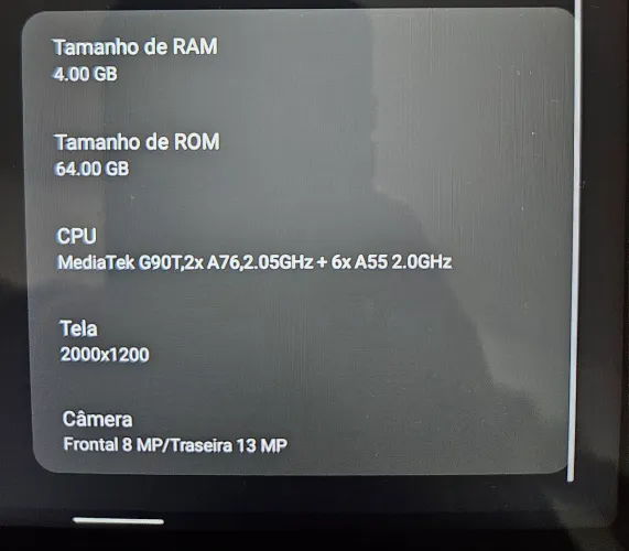 Tablet moto tab g70