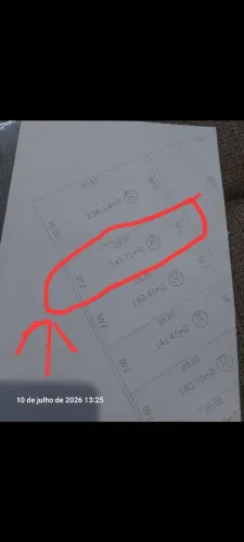 Terreno ainda vendo parcelado
