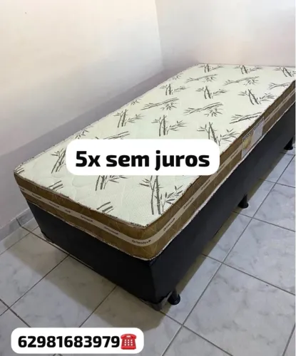 Cama solteiro colchão d33