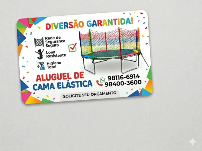 Aluguel de Cama Elástica e mesas