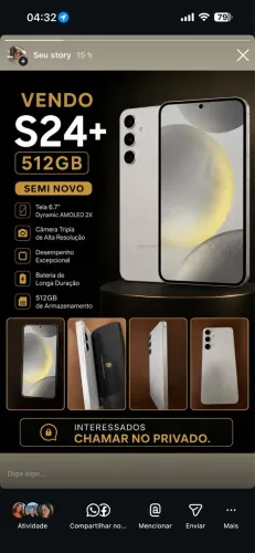 Vendo sansung s24+ 512g